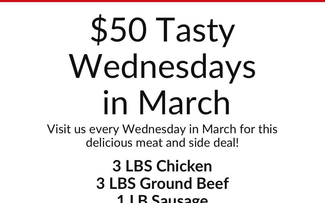 Tasty Wednesday, ALL MARCH!